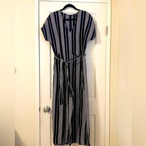 New Rails Jumpsuit Navy Stripe Size Large
